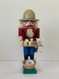 14 inch Handcrafted Wooden Nutcracker with Tea Set 202//269